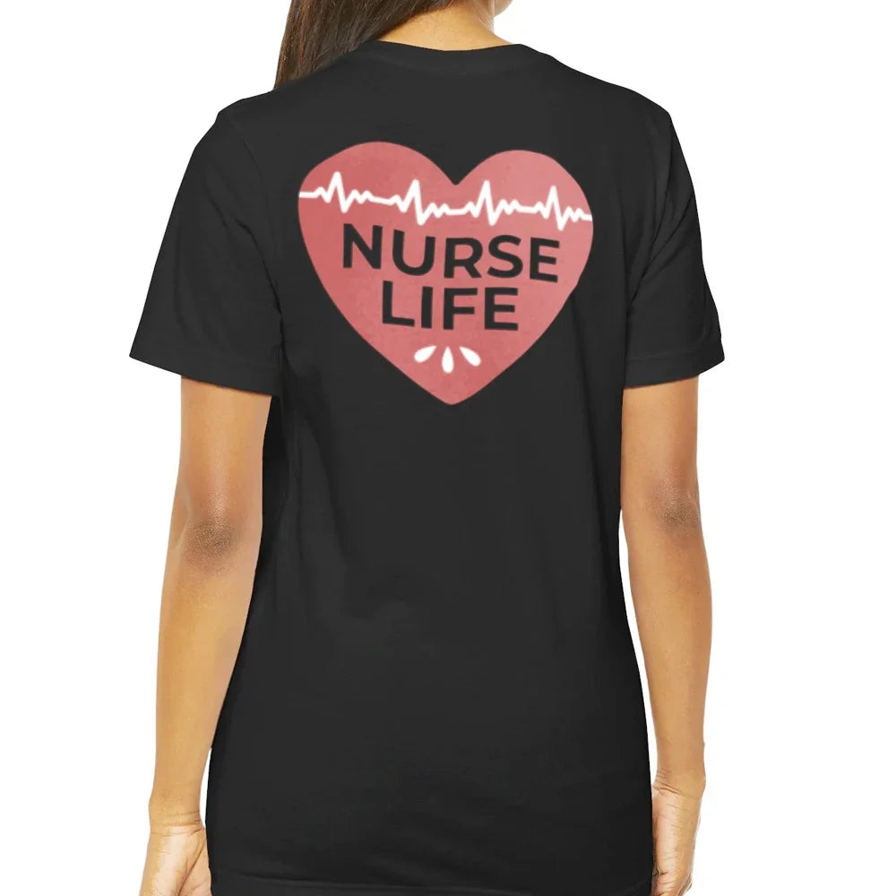 Heartbeat Nurse Life Graphic Tee Shirt product type