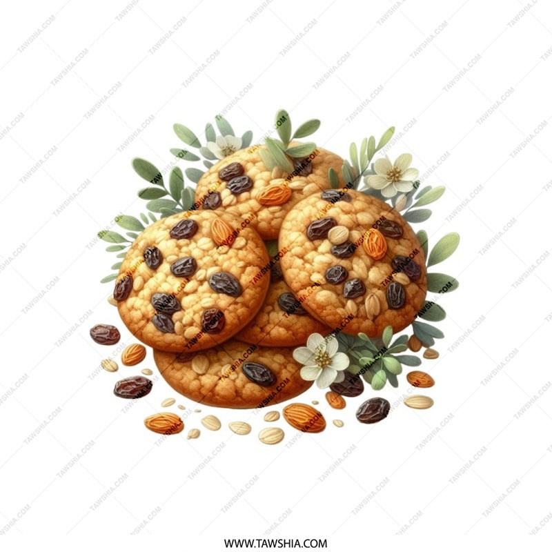 Cookies Pillow, Cute Cookies Throw Pillow, Baking Gift, Foodie Gift, Delicious Design, Decorative Pillow, Home Decor, Unique Design Pillow - Tawshia