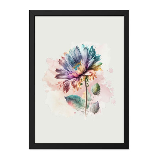 Floral Wall Art, Watercolor Flower Print, Botanical Wall Decor, Colorful Daisy Art, Flower Painting, Home Decor, Gift Idea, Art Print - Tawshia