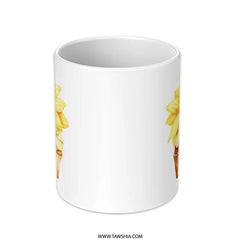 Sunflower Cupcake Mug, Floral Mug, Cute Mug, Unique Mug, Coffee Mug, Tea Mug, Gift Mug, Birthday Gift, Kitchen Decor, Best Seller SKU: MG10004200 - Tawshia
