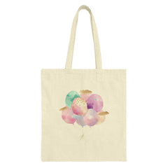 Watercolor Balloons Tote Bag, Party Favor Bag, Birthday Gift, Celebration Tote, Colorful Balloon Design, Everyday Tote Bag, Reusable Bag - Tawshia