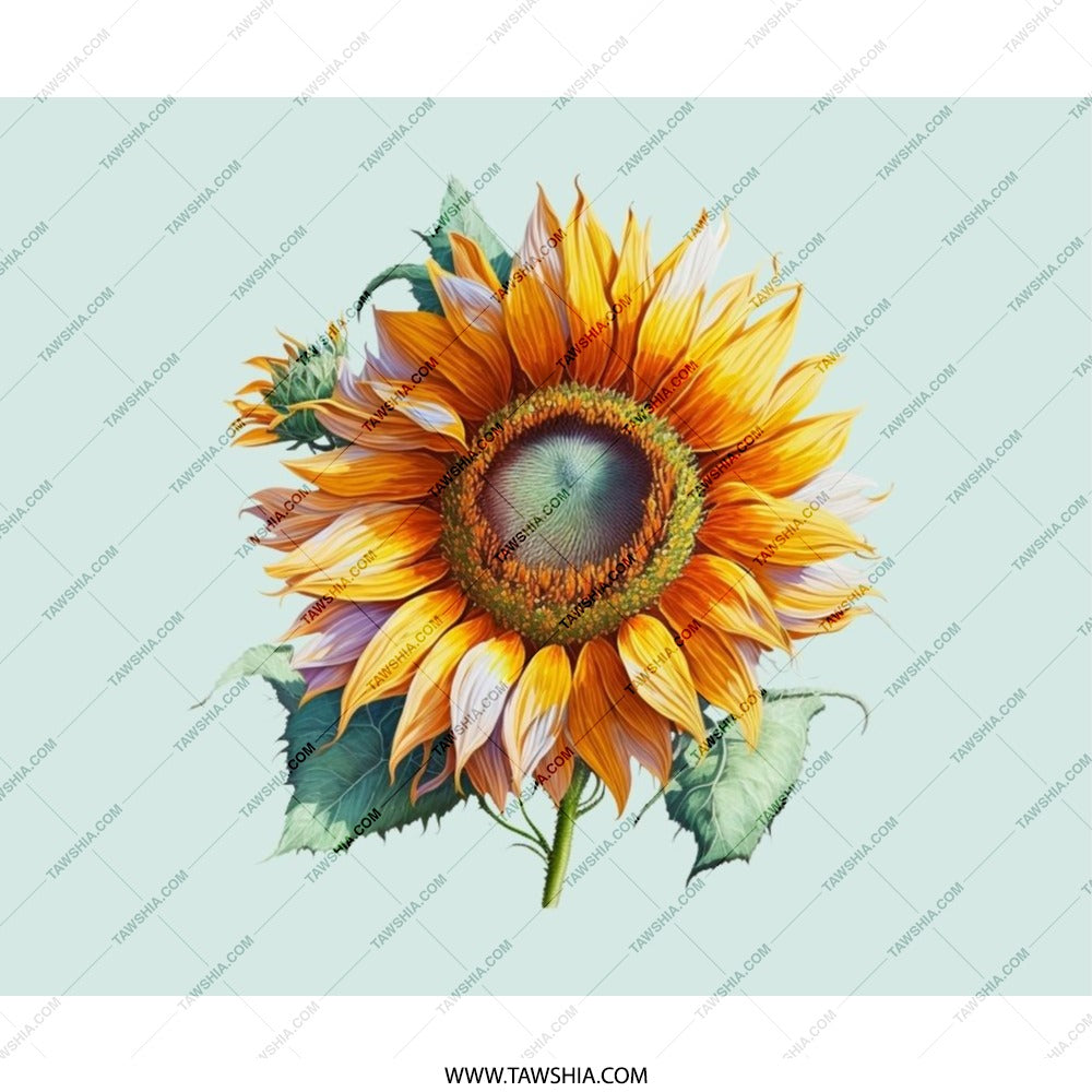 Sunflower Mouse Pad, Floral Mousepad, Sunflower Decor, Office Decor, Flower Desk Accessories, Desk Mat, Cute Mousepad, Botanical Mousepad - Tawshia