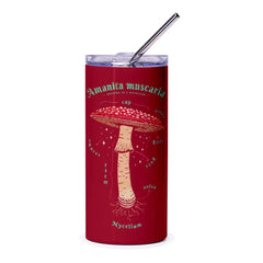 Amanita Muscaria Mycology Design Travel Tumbler product type