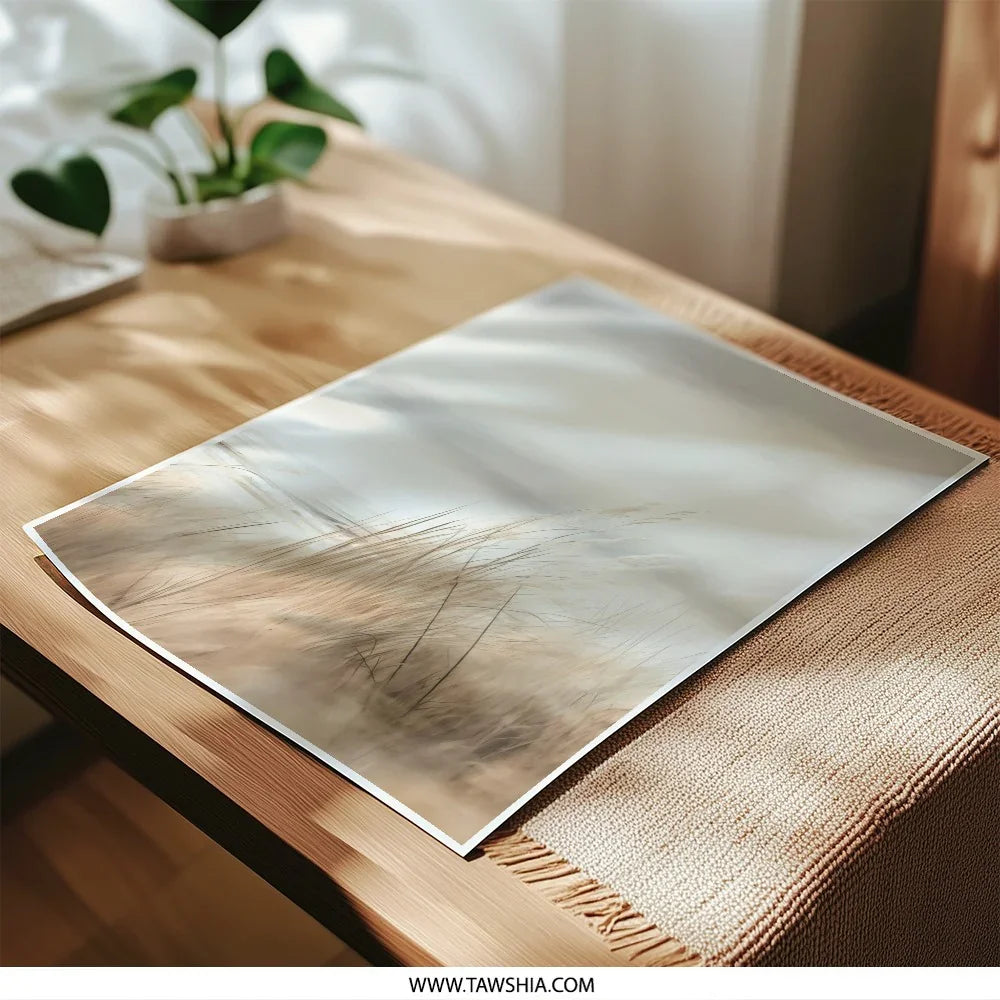 Beach Grass Photographic Print, Coastal Wall Art, Neutral Decor, Nature Photography, Beach Scene Print, Landscape Photo Print - Tawshia