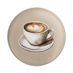 Coffee Lover Pinback Button, Heart Latte Art Pin, Aesthetic Coffee Pin, Coffee Shop Decor Pin, Coffee Addict Gift, Cute Pinback Button - Tawshia