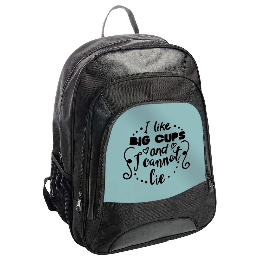 Funny Big Cups Backpack, I Cannot Lie School Bag, Quirky Slogan Rucksack, Unique Design Backpack, Trendy Everyday Carryall - Tawshia