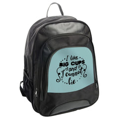 Funny Big Cups Backpack, I Cannot Lie School Bag, Quirky Slogan Rucksack, Unique Design Backpack, Trendy Everyday Carryall - Tawshia
