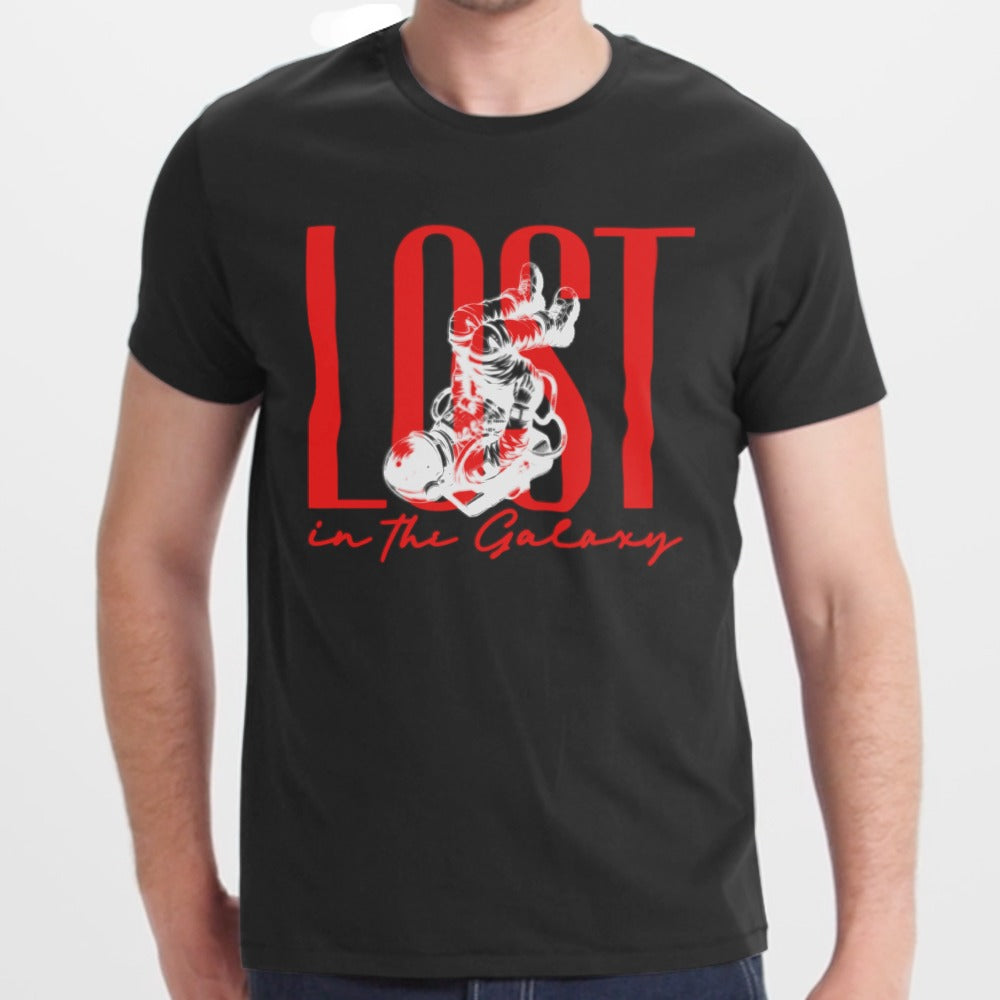 Lost in the Galaxy Graphic Black T-Shirt product type