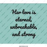 Eternal Love Backpack, Unbreakable Strong Quote Bag, Inspirational Quote Backpack, Gift For Her Backpack, Motivational Backpack - Tawshia