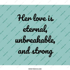 Eternal Love Backpack, Unbreakable Strong Quote Bag, Inspirational Quote Backpack, Gift For Her Backpack, Motivational Backpack - Tawshia
