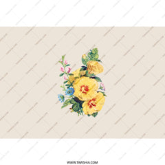 Floral Tumbler, Yellow Hibiscus Tumbler, Flower Power Tumbler, Botanical Tumbler, Drinkware, Gift for Her, Summer Tumbler, Travel Mug - Tawshia