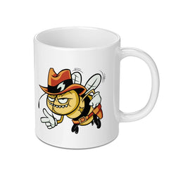 Cartoon Cowboy Bee Design Printed Mug product