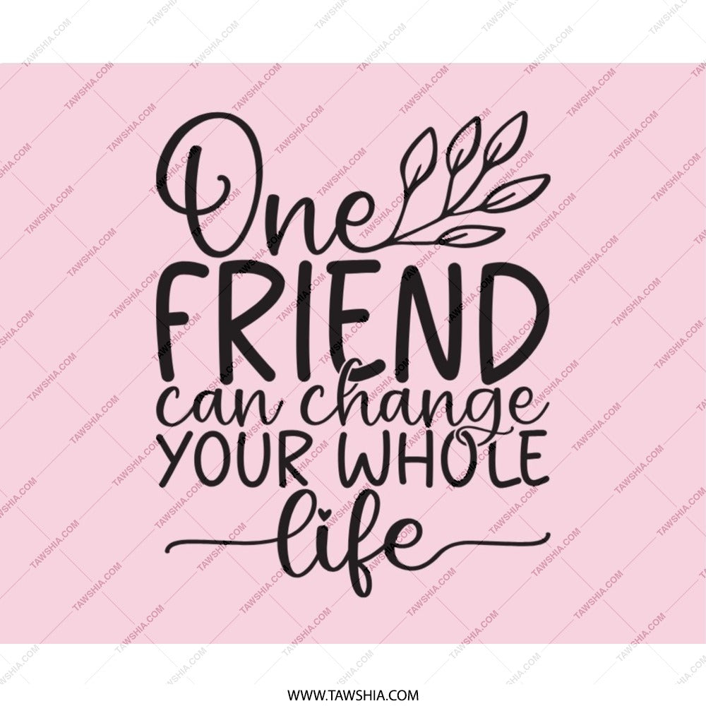 Inspirational Friend Mouse Pad, Best Friend Gift Idea, Motivational Quote Desk Accessory, Pink Mousepad for Her, Office Decor - Tawshia