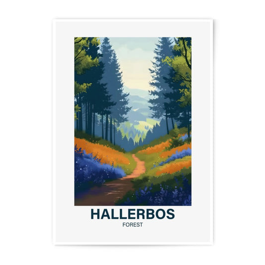 Hallerbos Forest Photographic Print, Bluebell Flowers Art, Colorful Nature Scene, Home Decor, Landscape Photography, Wall Art - Tawshia