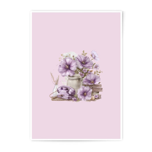 Lilac Flowers Photographic Prints, Purple Phone Art, Vintage Home Decor, Still Life Photo Prints, Floral Photography, Shabby Chic Print - Tawshia
