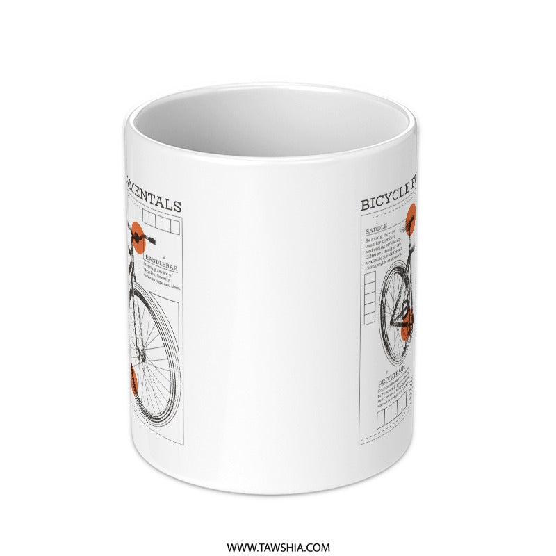 Vintage Bicycle Illustration Design Mug product type