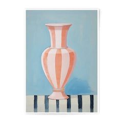 Striped Vase Photographic Prints, Still Life Art, Pink Vase Art Print, Modern Home Decor, Wall Art, Unique Gift Idea, Fine Art Photography - Tawshia