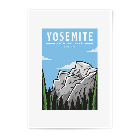 Yosemite National Park Photographic Print, California Landscape Art, Mountain Photography, Home Decor, Wall Art, Travel Poster - Tawshia