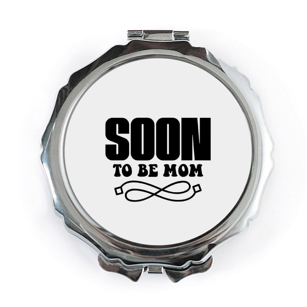Soon To Be Mom Pocket Mirror, New Mom Gift, Baby Shower Favor, Pregnancy Announcement, Expecting Mother Gift, Keepsake Pocket Mirror - Tawshia
