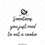 Cookie Tote Bag, Funny Tote Bag, Eat A Cookie, Foodie Gift Idea, Baker Gift, Gift for Her, Gift for Friend, Motivational Tote, Cute Tote - Tawshia