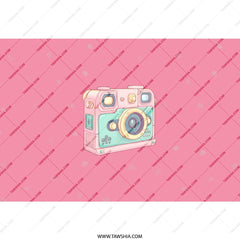 Pink Camera Tumbler, Cute Photo Tumbler, Photography Lover Gift, Fun Design, Travel Tumbler, Aesthetic Drinkware, Unique Tumbler, Gift for - Tawshia