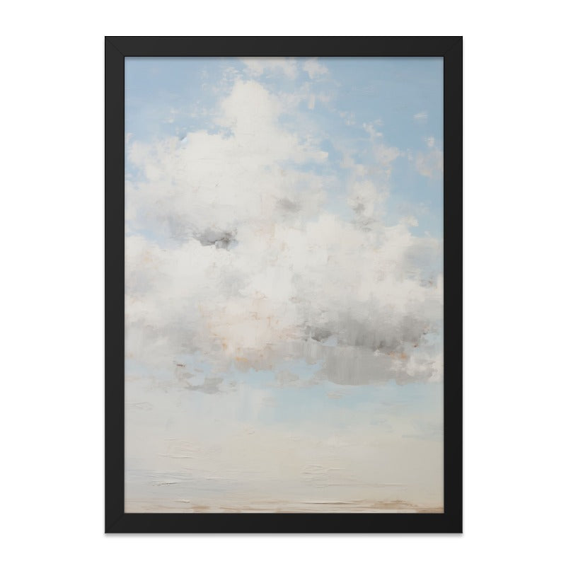 Abstract Clouds Wall Art, Sky Landscape Painting, Minimalist Cloudscape Print, Dreamy Sky Art, Modern Home Decor, Calm Atmosphere, Gift Idea - Tawshia