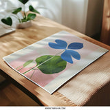 Abstract Floral Photographic Print, Blue Flower Art, Botanical Wall Decor, Contemporary Fine Art Print, Modern Home Decor, Flower - Tawshia