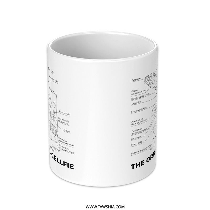 The Original Cellfie Mug White Ceramic Mug Coffee Product