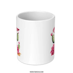 Cactus Mug, Cowboy Hat Mug, Desert Mug, Succulent Mug, Western Decor Mug, Plant Lover Gift, Unique Coffee Mug, Cactus Lover Gift - Tawshia