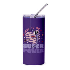 Love Is My Super Power Purple Tumbler product