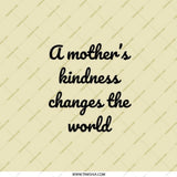Mother's Kindness Pocket Mirror, Inspirational Quote Mirror, Mom Gift, Mothers Day Gift, Pocket Makeup Mirror, Compact Mirror - Tawshia