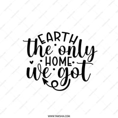 Earth Pillow, The Only Home, Eco Friendly Pillow, Decorative Throw Pillow, Earth Day Decor, Home Decor, Gift Idea, Pillow - Tawshia