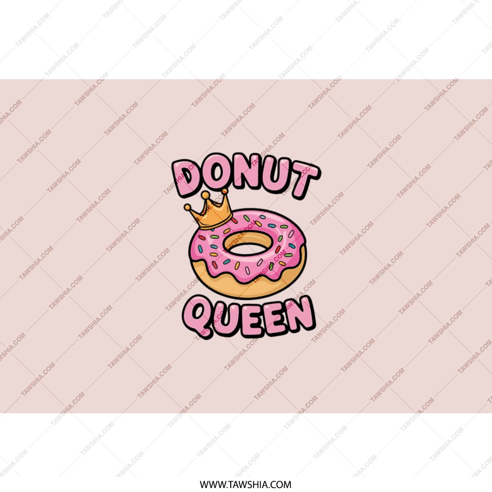 Donut Queen Tumbler, Funny Food Tumbler, Pink Donut Gift, Queen Tumbler, Foodie Gift, Donut Lover, Gifts for Her, Birthday Gift - Tawshia