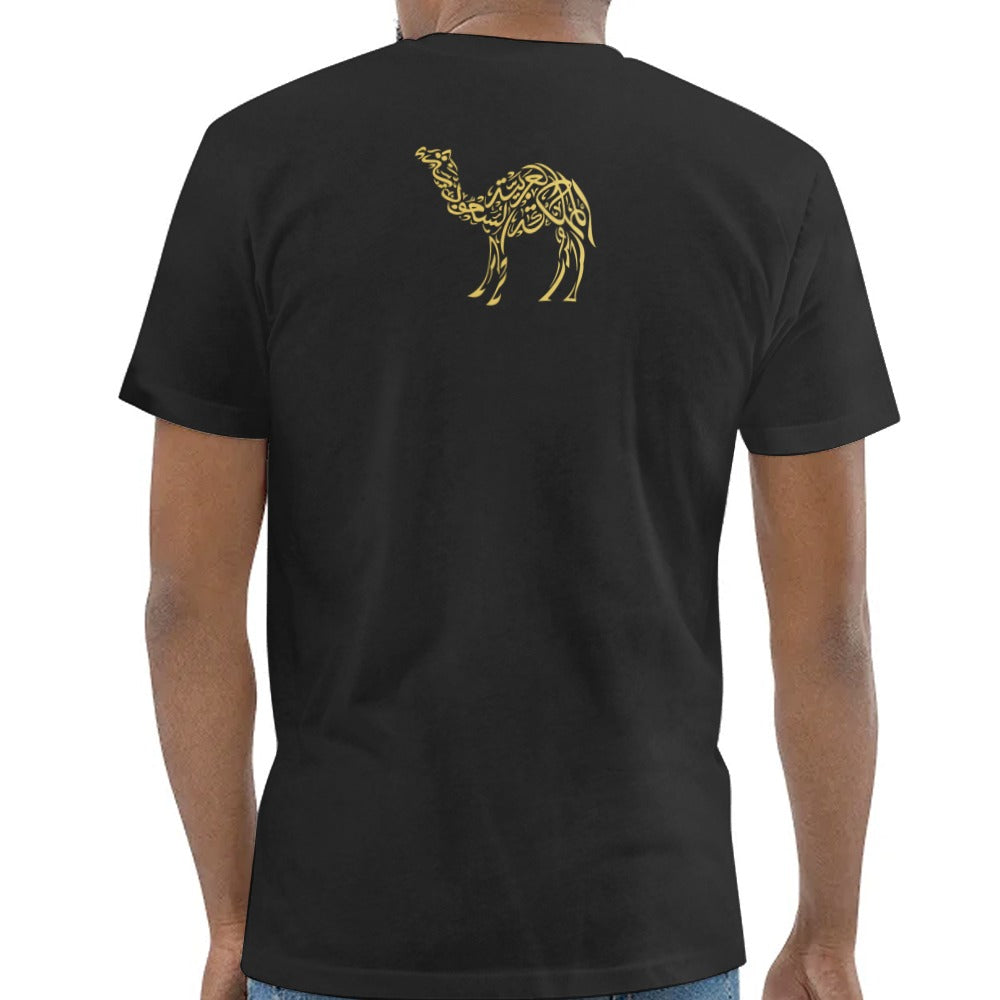 Artistic Camel Pattern Back Print T-Shirt product