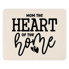 Mom Heart Home Mouse Pad, Mothers Day Gift, Gift for Mom, Cute Mousepad, Home Decor, Heart Mousepad, Mom Gift, Desk Accessory - Tawshia