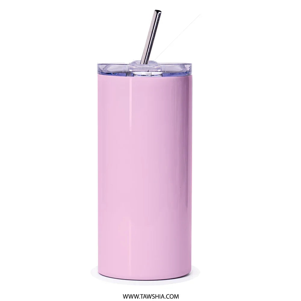 Pink Stainless Steel Tumbler with Straw trendy product