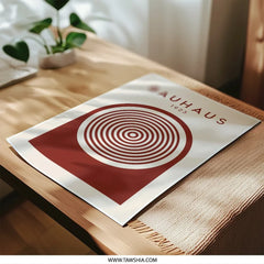 Bauhaus Photographic Print, 1923 Geometric Wall Art, Minimalist Home Decor, Modern Art Print, Abstract Circle Print - Tawshia