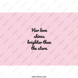 Love Shines Brighter Tumbler, Inspirational Quote Tumbler, Gift for Her, Stars Tumbler, Valentine's Day Gift, Travel Tumbler - Tawshia