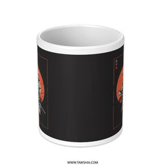 Samurai Artwork Red and Black Design Mug product type