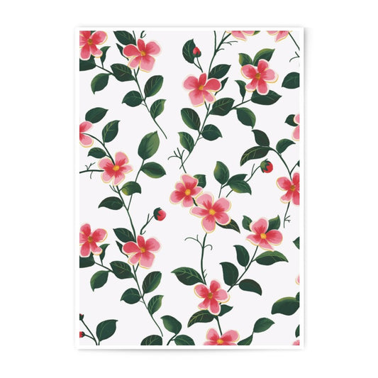 Floral Photographic Print, Pink Flower Art, Botanical Wall Decor, Home Decor, Floral Pattern Print, Aesthetic Room Decor - Tawshia