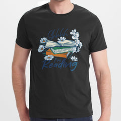 Shhhh I'm Reading Floral Illustration T-Shirt product type