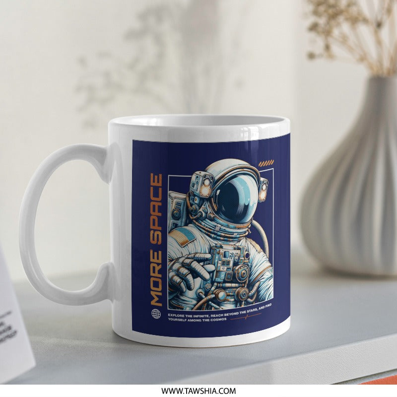 Explore the Infinite More Space with Astronaut Mug product
