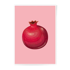 Pomegranate Photographic Print, Fruit Art, Kitchen Decor, Minimalist Wall Art, Food Illustration, Modern Art Print, Still Life Print - Tawshia