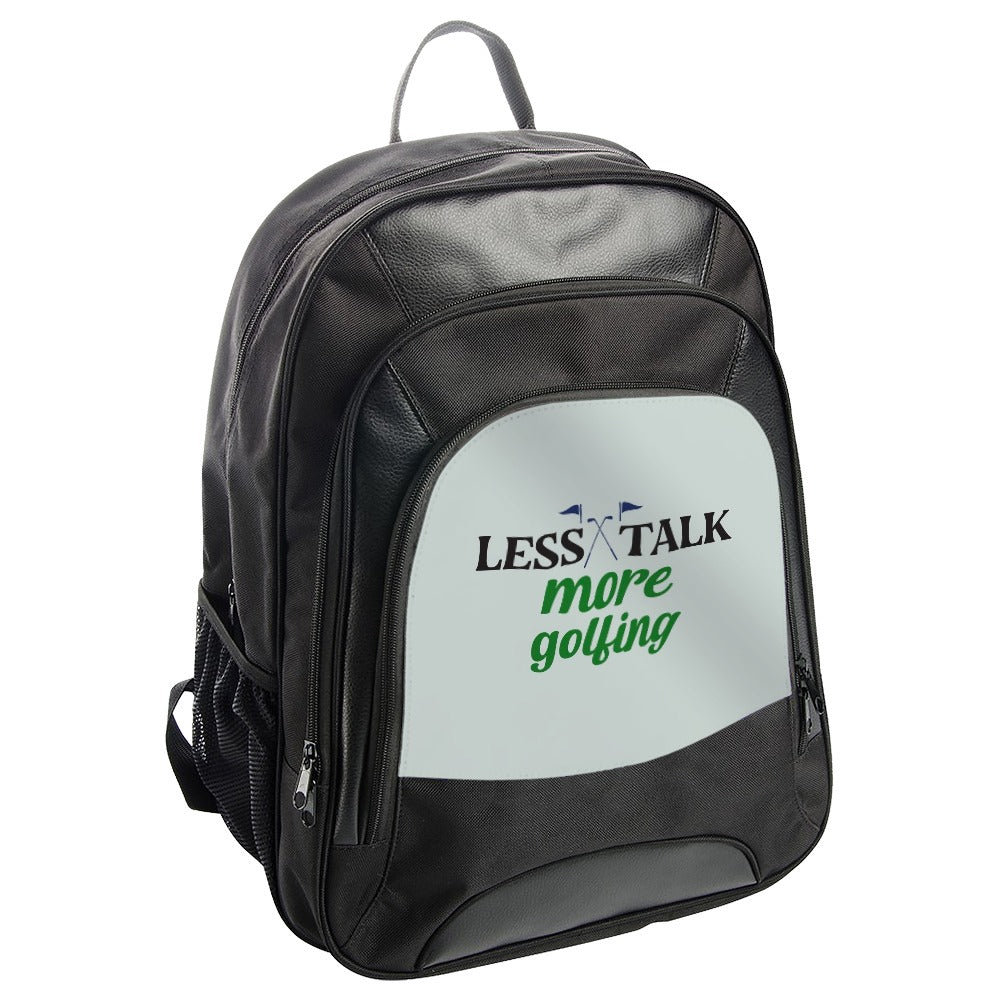 Less Talk More Golfing Backpack, Golf Lover Gift, Golf Backpack, Sports Fan Backpack, Funny Golf Gift, Golfing Backpack for Men, Women - Tawshia