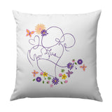 Mother and Child Pillow, Minimalist Art Pillow, Floral Butterfly Pillow, Line Art Pillow, Modern Home Decor, Mother's Day Gift Idea - Tawshia