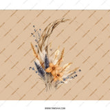 Boho Floral Mouse Pad, Botanical Desk Decor, Aesthetic Computer Mat, Neutral Office Accessories, Minimalist Mousepad, Flower PC Gaming Mat - Tawshia