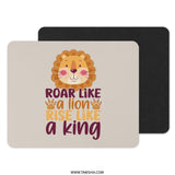 Roar Like a Lion Mouse Pad, Rise Like a King Cute Animal, Motivational Office Decor, Inspirational Quote Mousepad, Desk Accessories - Tawshia
