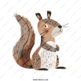 Squirrel Tote Bag, Cute Animal Bag, Forest Creature Gift, Nature Lover Handbag, Unique Design Tote, Everyday Tote, Book Bag, Shopping Bag - Tawshia