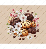 Assorted Chocolate Cookies and Flowers Décor product