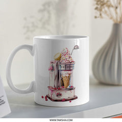 Ice Cream Machine Mug, Funny Mug, Unique Coffee Mug, Dessert Lover Gift, Whimsical Mug, Novelty Mug, Colorful Mug, Gift Idea - Tawshia